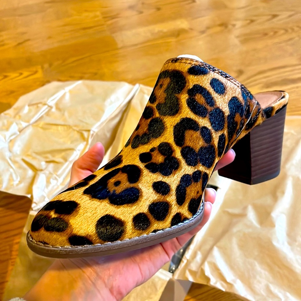 SOLD Women’s Madewell Harper Mules Leopard 6.5